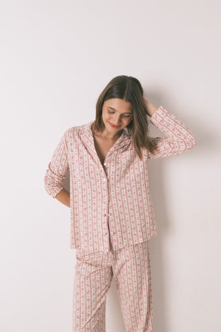 Set de Pijama con Camisero Largo