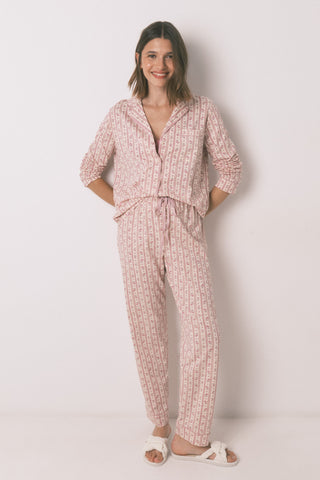Set de Pijama con Camisero Largo
