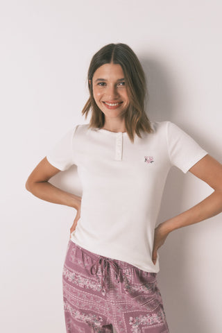 Set de Pijama Largo Flores