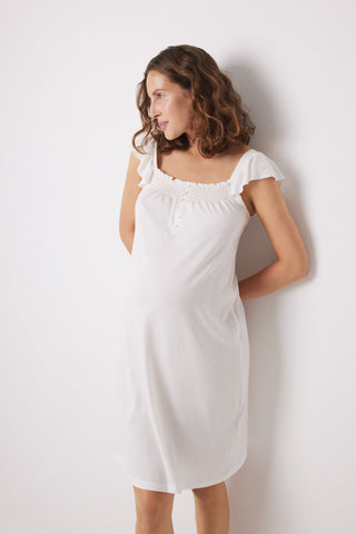 Pijama Maternity con Detalle de Volantes