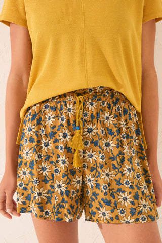 Short con Cintura Elástica Estampado Floral.