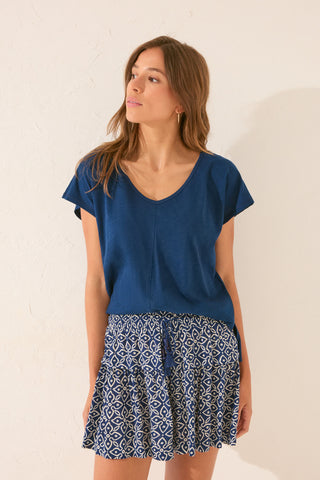 Short con Cintura Elástica Estampado.