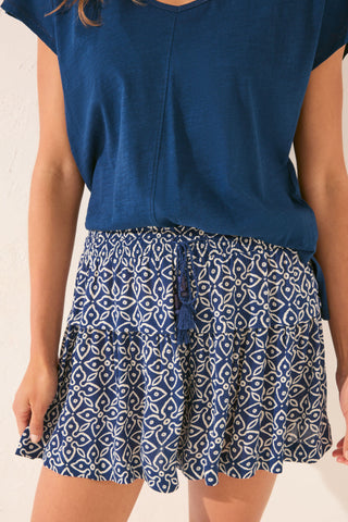 Short con Cintura Elástica Estampado.