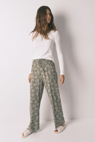 Pantalón Largo con Flores