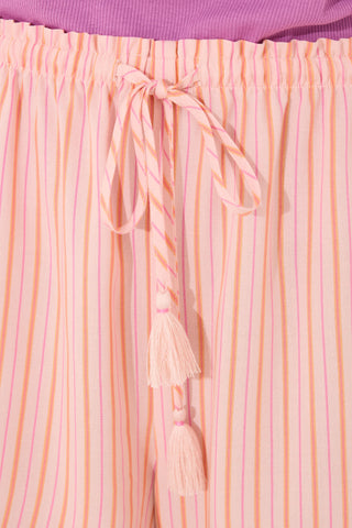Pantalón con Cintura Elástica de Rayas