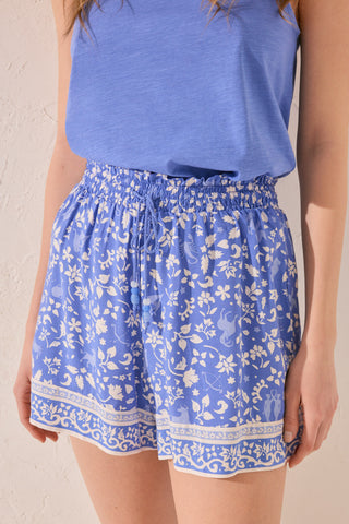 Short con Cintura Elástica Estampado