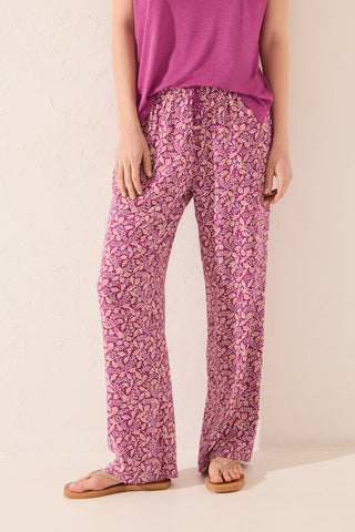 Pantalón con Cintura Elástica Estampado