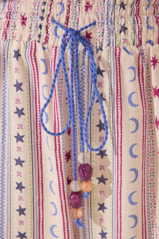 Short con Cintura Elástica Estampado