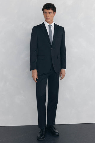 Pantalón de Vestir Tejido con Textura