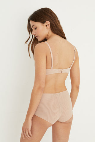 Sujetador Triangular con Push Up de Microfibra