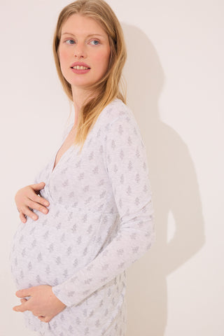 Set de Pijama 2 Piezas Maternity con Estampado