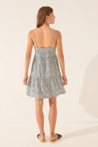 Vestido de Tirantes con Estampado.