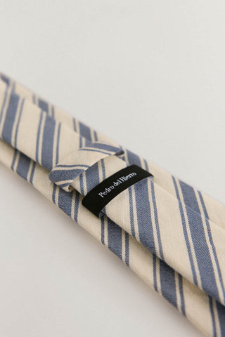 Corbata de Seda Natural con Estampado de Rayas