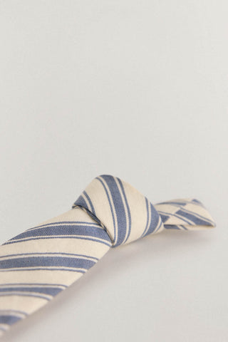 Corbata de Seda Natural con Estampado de Rayas