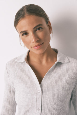 Set de Pijama 2 Piezas Tejido Canalé