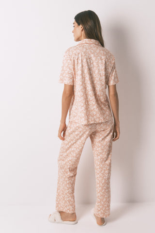 Pijama Camisero Flores