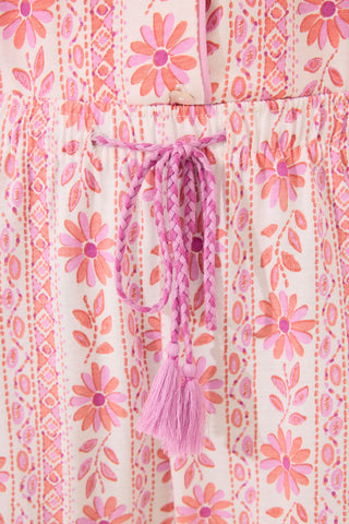 Set de Pijama 2 Piezas con Estampado Floral.
