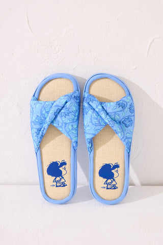 Sandalias Plana con Lazo Colección Mafalda.