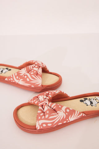 Sandalias Plana con Lazo Colección Mickey Mouse.