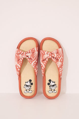 Sandalias Plana con Lazo Colección Mickey Mouse.