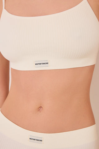 Sujetador de Canalé sin Costuras