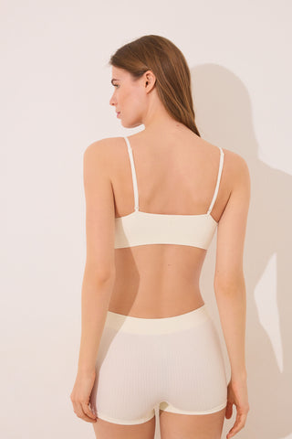 Sujetador de Canalé sin Costuras