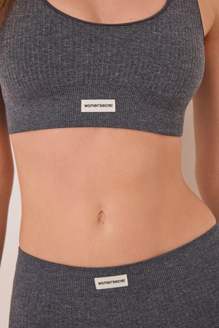 Sujetador de Canalé sin Costuras