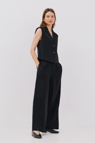 Chaleco Cuello Solapa con Botones.