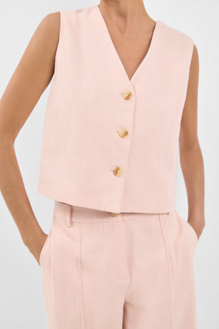 Chaleco Crop con Botones