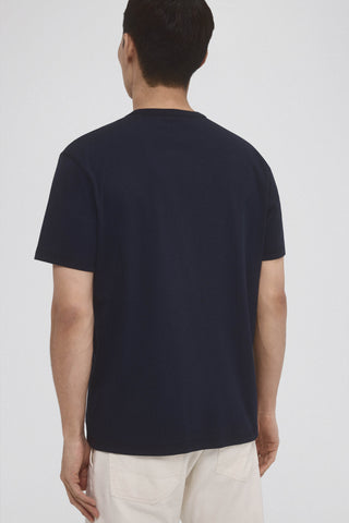 Camiseta Manga Corta con Logo Bordado