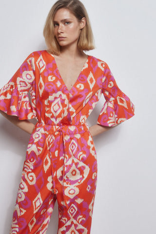 Enterizo Manga Corta con Estampado