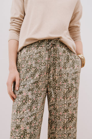Pantalón con Cintura Elástica Estampado