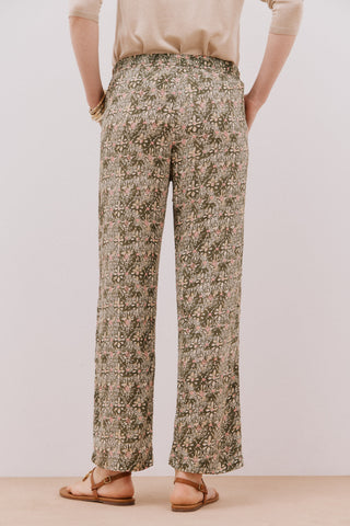 Pantalón con Cintura Elástica Estampado