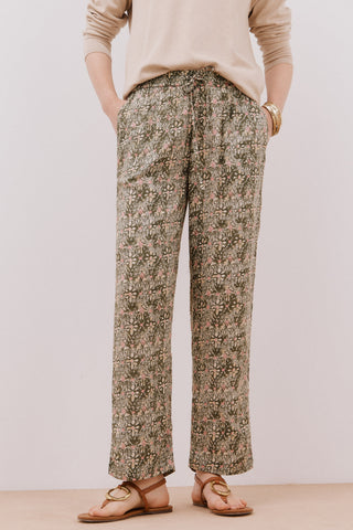 Pantalón con Cintura Elástica Estampado