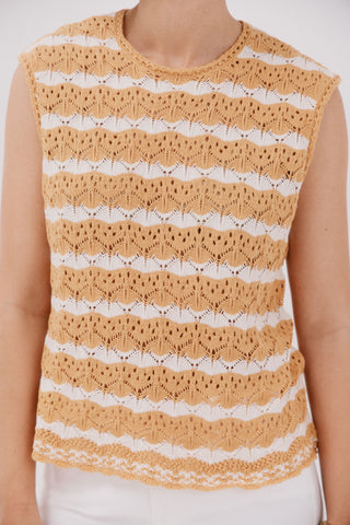 Chaleco Cuello Redondo de Punto.