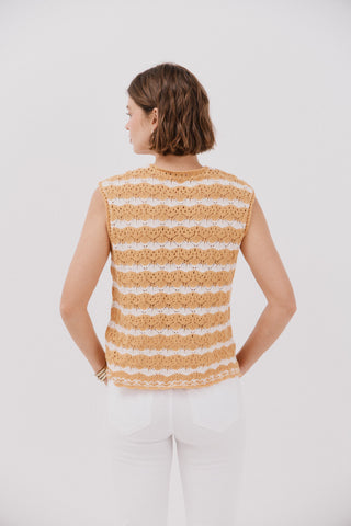 Chaleco Cuello Redondo de Punto.