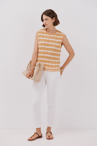 Chaleco Cuello Redondo de Punto.