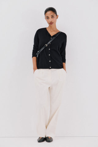 Cárdigan Corto con Hilo Metalizado.