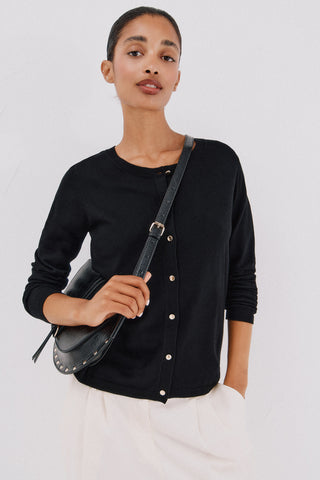 Cárdigan Corto con Hilo Metalizado.