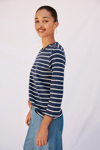 Camiseta Manga Larga con Detalle Botones