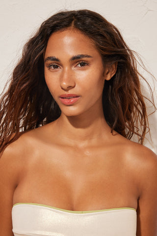Sujetador de Traje de Baño Bandeau Reversible