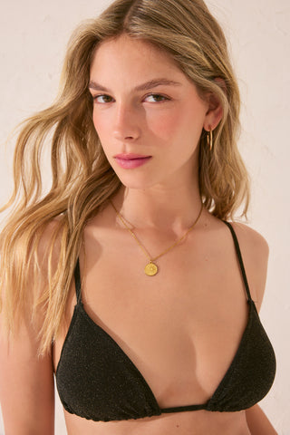 Sujetador de Traje de Baño con Escarcha