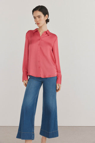 Camisa Manga Larga Satinada