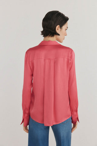 Camisa Manga Larga Satinada