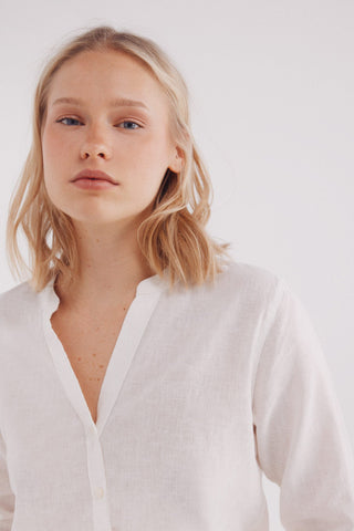 Camisa Cuello Mao de Lino