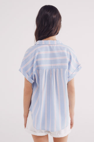 Camisa Manga Corta de Algodón