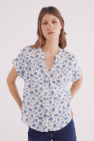 Camisa Cuello Mao de Lino