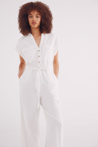 Enterizo Manga Corta con Cinturón