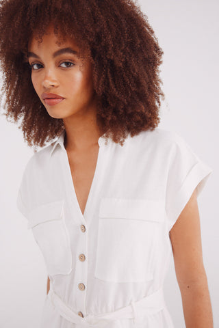 Enterizo Manga Corta con Cinturón