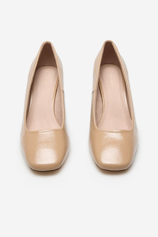 Zapato de Tacón Efecto Charol